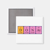 Periodieke naam donat magnet magneet (Voorkant / Achterkant)