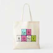 Periodieke naam Lab Honey canvas tas (Voorkant)