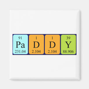 Periodieke naam van de padie magnet magneet