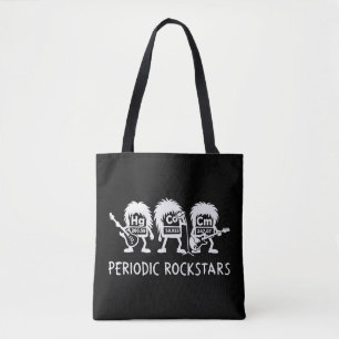 Periodieke Rocksterren Chemie Humor Draagtas