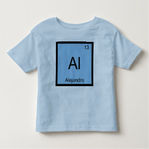 Periodieke tabel Alejandro Name Chemistry Element Kinder Shirts