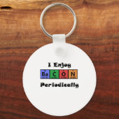 Periodieke Tabel Bacon Science Chemistry Funny Sleutelhanger (Voorkant)