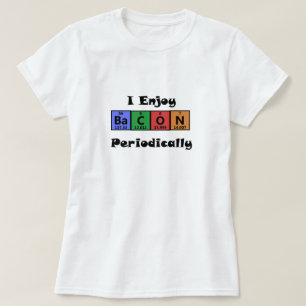 Periodieke Tabel Bacon Science Chemistry Funny T-shirt