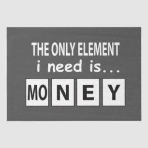 Periodieke Tabel Geld Element Grappige Periodieke Tissuepapier