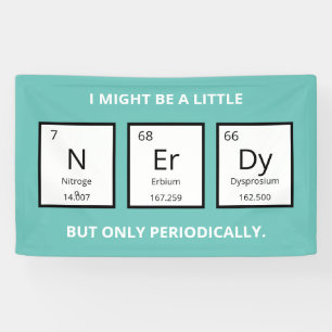 Periodieke Tabel Humor Funny Science Pun Spandoek