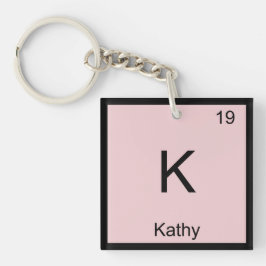 Periodieke tabel Kathy Name Chemistry Element Sleutelhanger