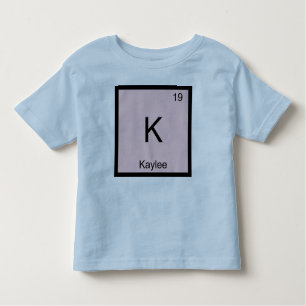 Periodieke tabel Kayleennaam Chemistry Element Kinder Shirts