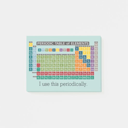 Periodieke tabel met elementen post-it® notes (Voorkant)