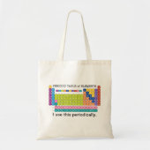 Periodieke tabel met elementen tote bag (Voorkant)