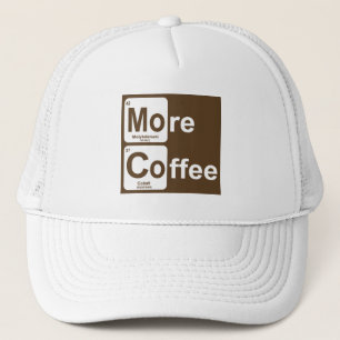 Periodieke tabel met meer koffie trucker pet