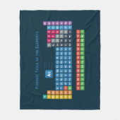 Periodieke tabel van de elementen 2 fleece deken (Voorkant)