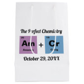 Periodieke tabel van de elementen bruiloft medium cadeauzakje (Achterkant)