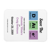 Periodieke tabel van de elementen Save The Date Magneet (Horizontaal)
