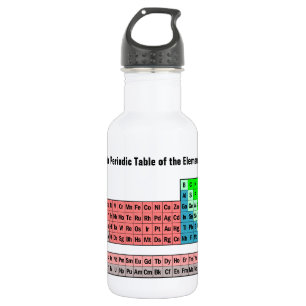 Periodieke tabel van de elementen waterfles