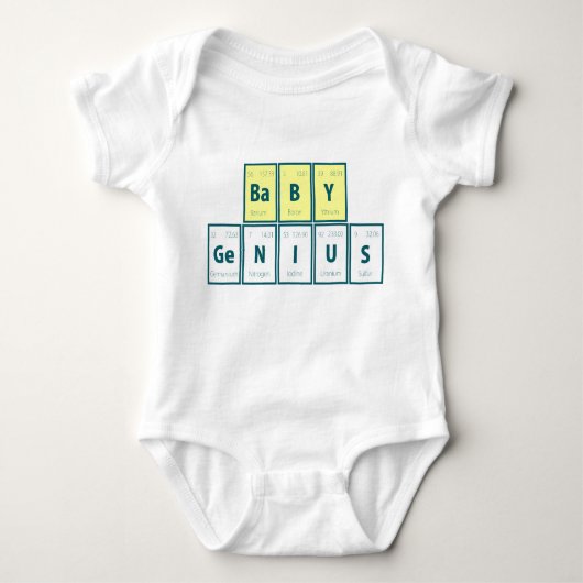 Periodieke tabel van elementen: Baby Genius Romper (Voorkant)