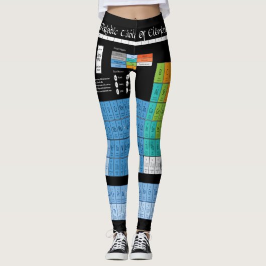 Periodieke tabel van elementen leggings (Voorkant)