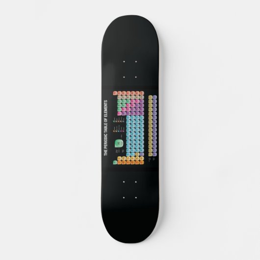 Periodieke tabel van elementen skateboard (Voorkant)