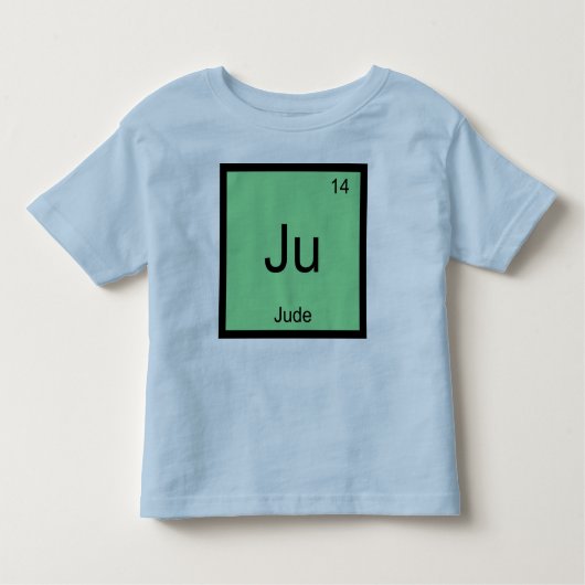 Periodieke tabel van het scheikundige element van  kinder shirts (Voorkant)