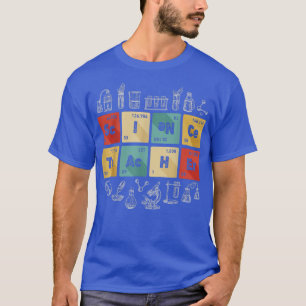 Periodieke tabel voor de chemie van de wetenschaps t-shirt