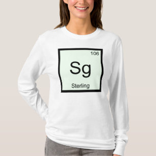 Periodieke Tabel voor sterling Name Chemistry Elem T-shirt