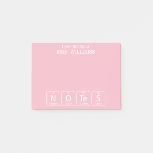 Periodieke tabelelementen Spellingnotities voor le Post-it® Notes (Voorkant)