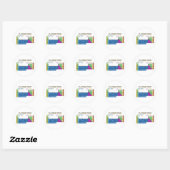 PERIODIEKE TABELLEN RONDE STICKER (Vel)
