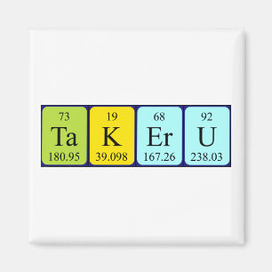 Periodieke tabelnaam Takeru magnet Magneet