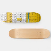 Periodieke tabelskateboard skateboard (Horizontaal)