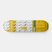 Periodieke tabelskateboard skateboard (Horizontaal)