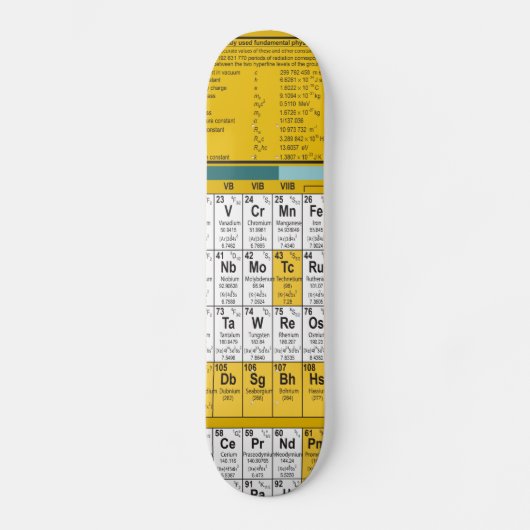 Periodieke tabelskateboard skateboard (Voorkant)