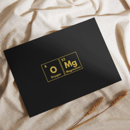 Periodieke tabelstijl OMg Folie Feestdagen Briefkaart