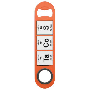 Periodieke TaCoS-tabel Speed Flessenopener