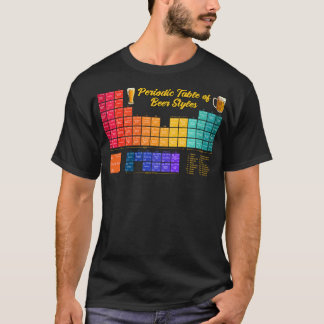 Periodieke tafel van Bierstijlen Ja Wetenschap T-shirt