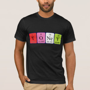 Periodieke Toney-naam shirt