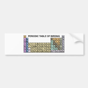 Periodieke verjaringstabel bumpersticker