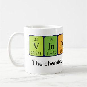 Periodieke woordmok van Vindaloo Koffiemok