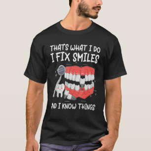 Periodontist Dentist Tooth Dental Implant Smile Kn T-shirt