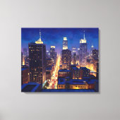 Peripheral Metropolis View Canvas Afdruk (Voorkant)