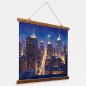 Peripheral Metropolis View Hangend Wandkleed (Gebogen)