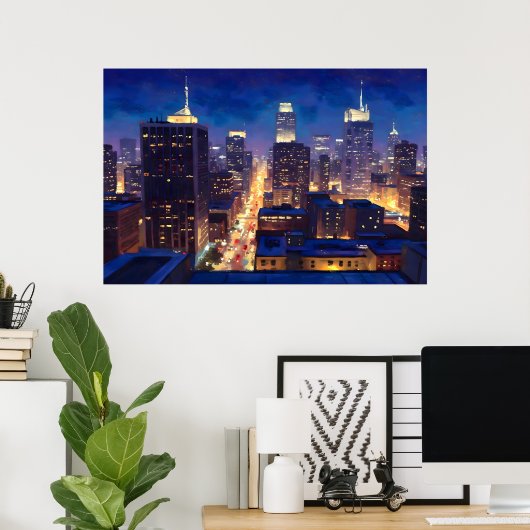 Peripheral Metropolis View Poster (Thuiskantoor)