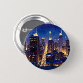 Peripheral Metropolis View Ronde Button 5,7 Cm (Voorkant /achterkant)