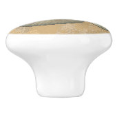 Perisphinctes Ammonite Keramische Knop (Zijkant)