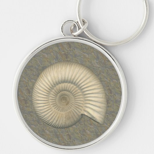 Perisphinctes Ammonite Sleutelhanger (Voorkant)