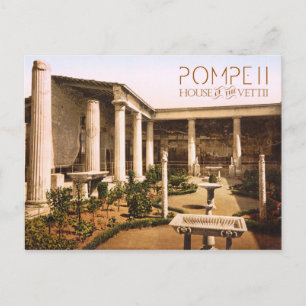 Peristyle of the House of the Vettii, Pompeii Briefkaart