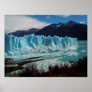 Perito Moreno gletsjer vooraan op de Andes Poster