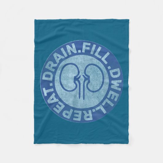 Peritoneal Dialysis Nurse Funny Quote - Black, Uni Fleece Deken (Voorkant)