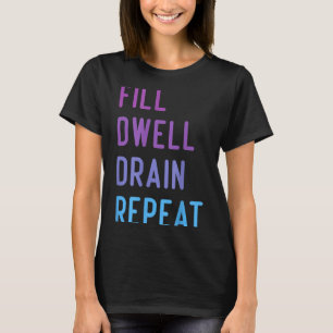 Peritoneale dialyse vulling verblijf afvoer herhaa t-shirt