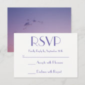 Périvikle Ombre Coucher de soleil bleu rose RSVP (Devant / Derrière)