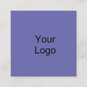 Periwinkle. Aangepaste tekst. Vierkante Visitekaartje (Voorkant)