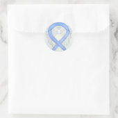 Periwinkle Awareness Ribbon Angel Decal Stickers (Tas)